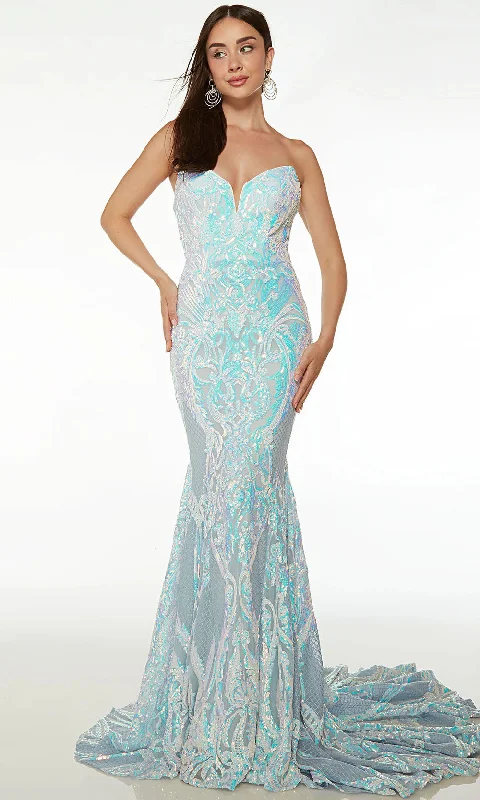 Top Deals Alyce Paris 61648 - Strapless Mermaid Prom Gown