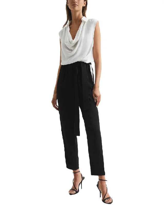 End Of Season Clearance Reiss Allie Colorblock Shirt Jumpsuit