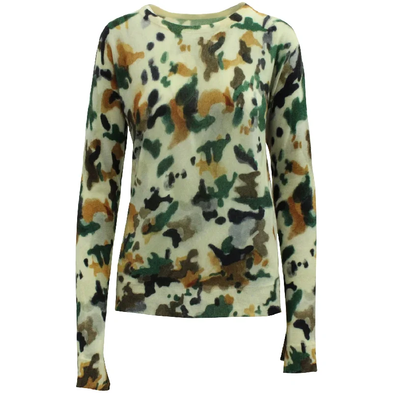 Today Only Zadig and Voltaire Camo Sweater in Multicolor Cashmere