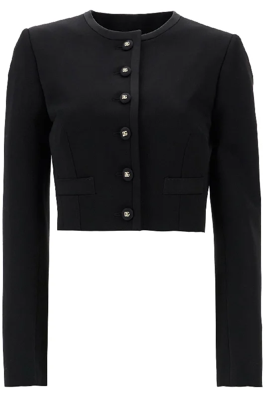 Seasonal Picks Dolce & Gabbana Women's  Wool Blazer With Logo Buttons