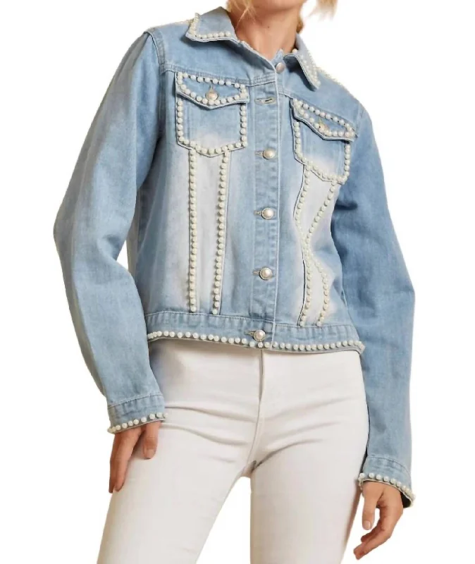 Fashion Essentials Above All Odds Denim Jacket In Light Wash