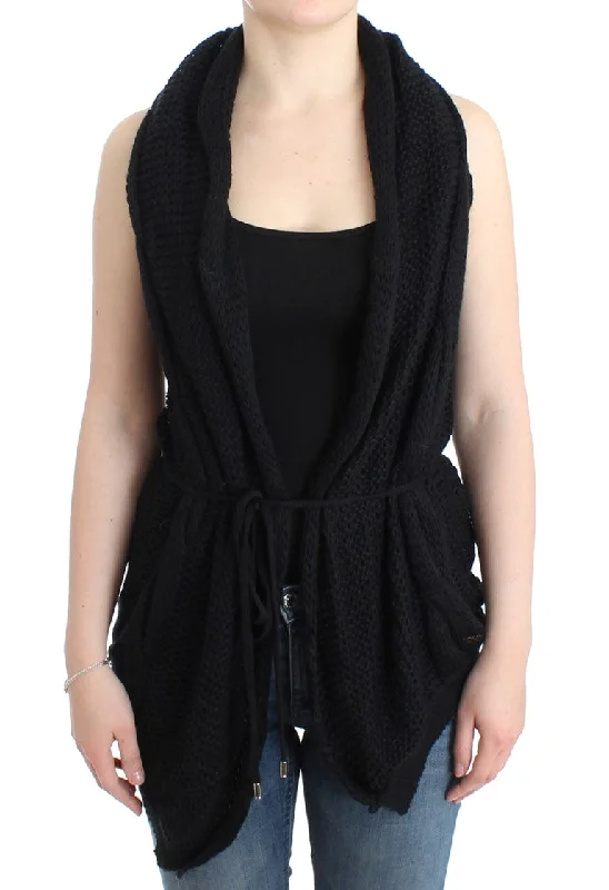 Trendy Aesthetics Costume National  sleeveless knitted Women's cardigan