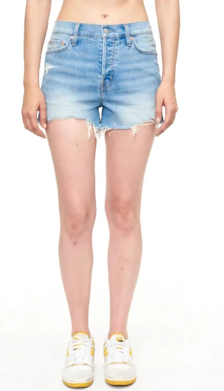 Sophisticated Outfits Nova High Rise Jean Shorts In Wave Vintage