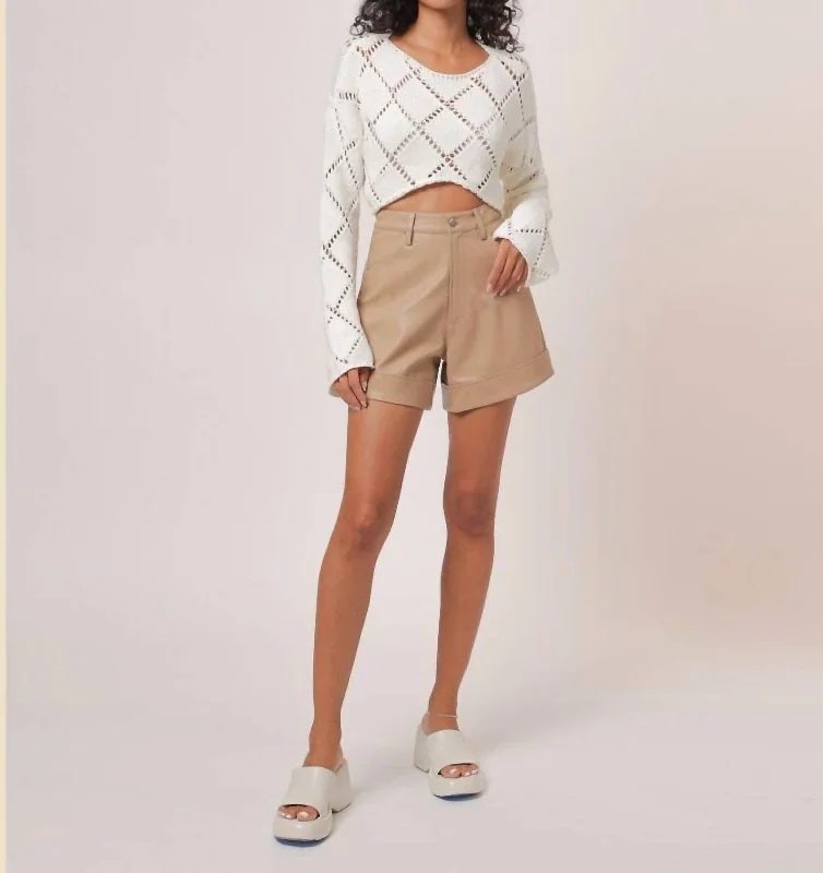 Best Seller Dela Shorts In Khaki