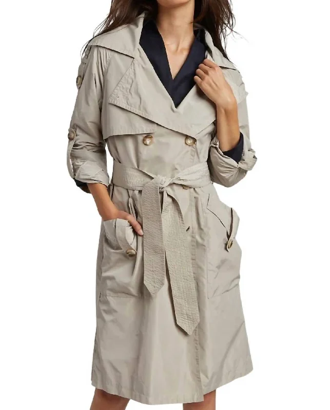 Don't Miss Out Raphael Trench Coat In Birch