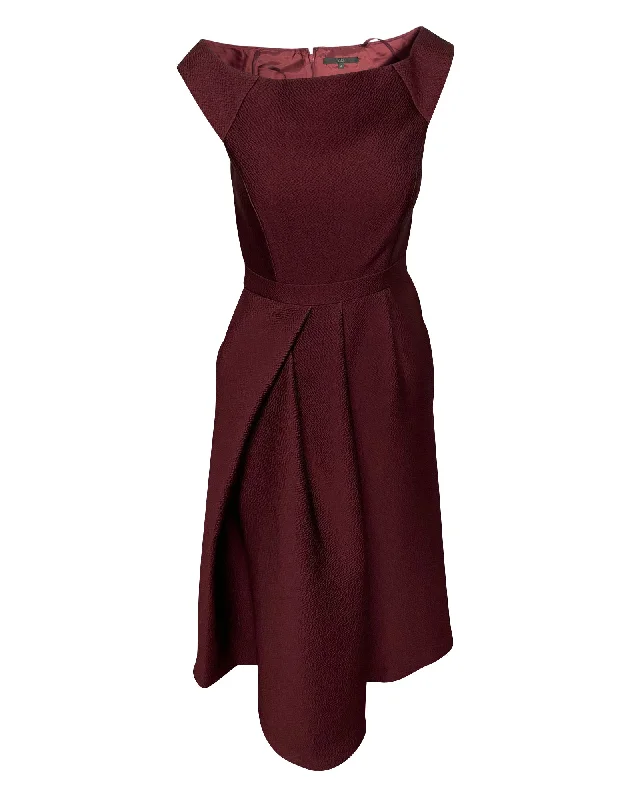 Style Beyond Borders Tibi Corazon Jumpsuit in Burgundy Polyester