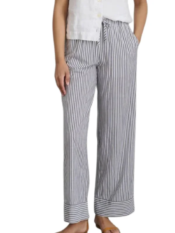 Timeless Elegance Redefined Riley Stripe Pants In White