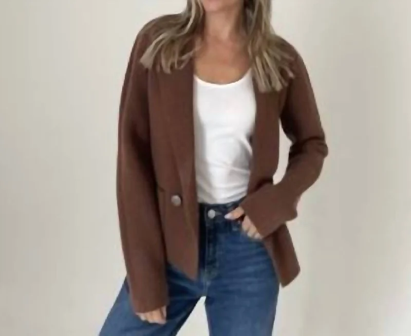 Relaxed Style Heller Blazer In Brown