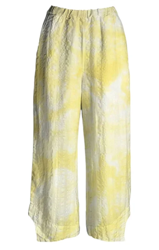 End Of Season Sale Women's Milo Linen Pants In Citron