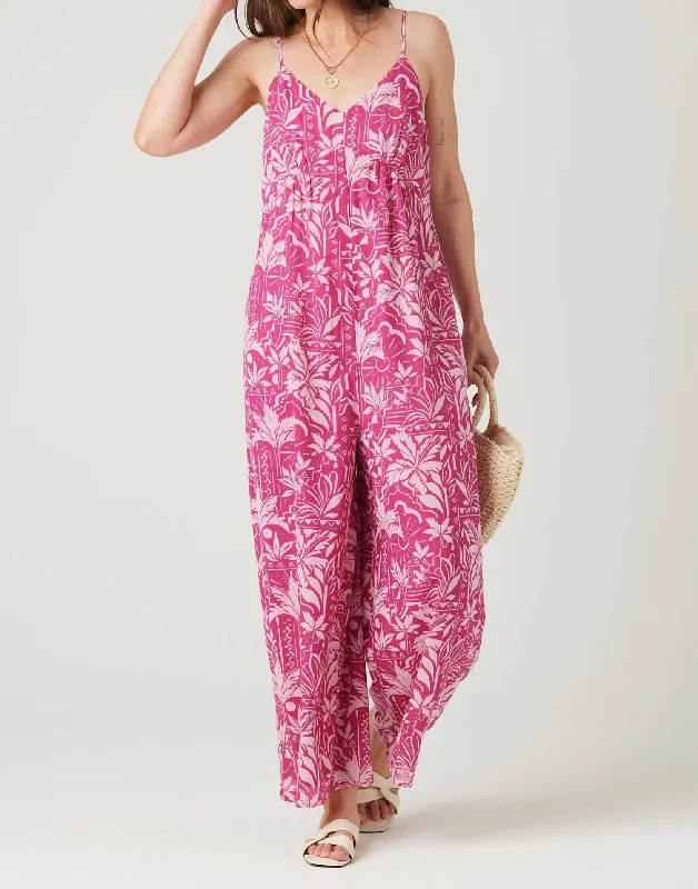 Cool Prices Arnaz Jumpsuit In Bright Fuchsia