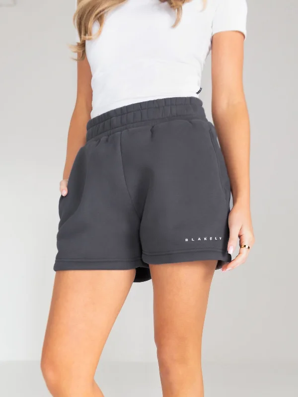 End Of Season Clearance Isabel Jogger Shorts - Charcoal