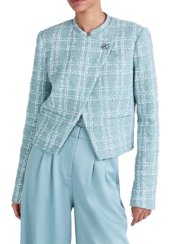 Discover Now Delilah Sequin Jacket In Teal