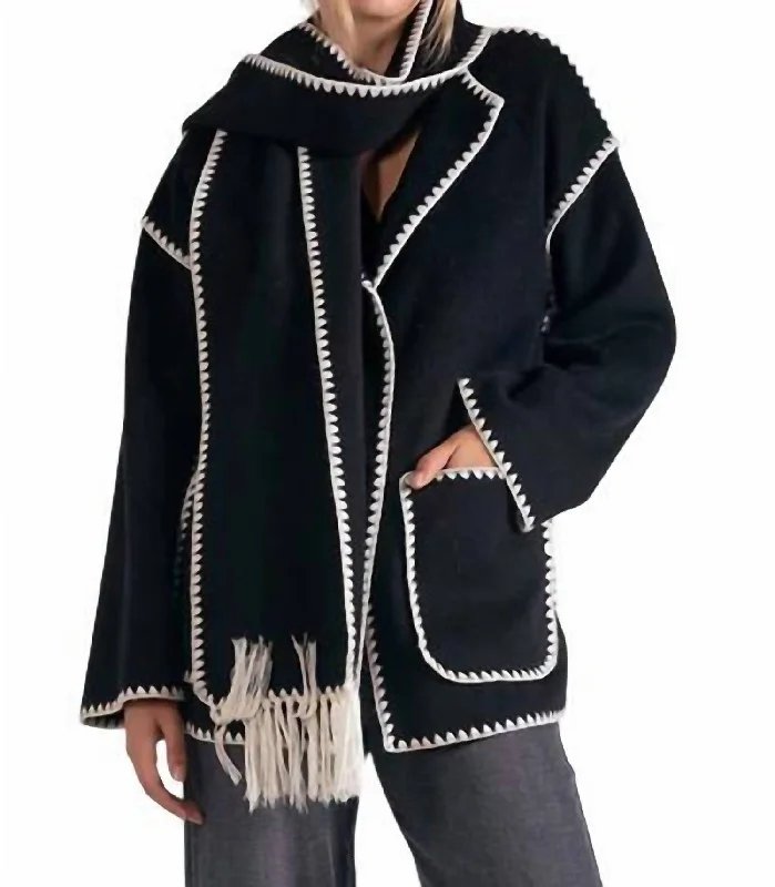 Cool Prices Puna Blanket Jacket In Black