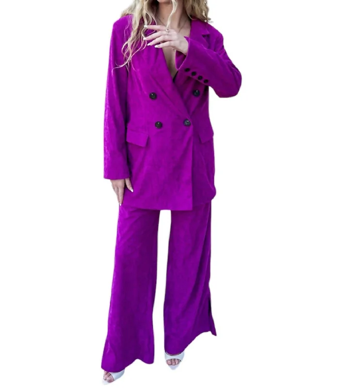 Trending Items Empire Blazer In Purple