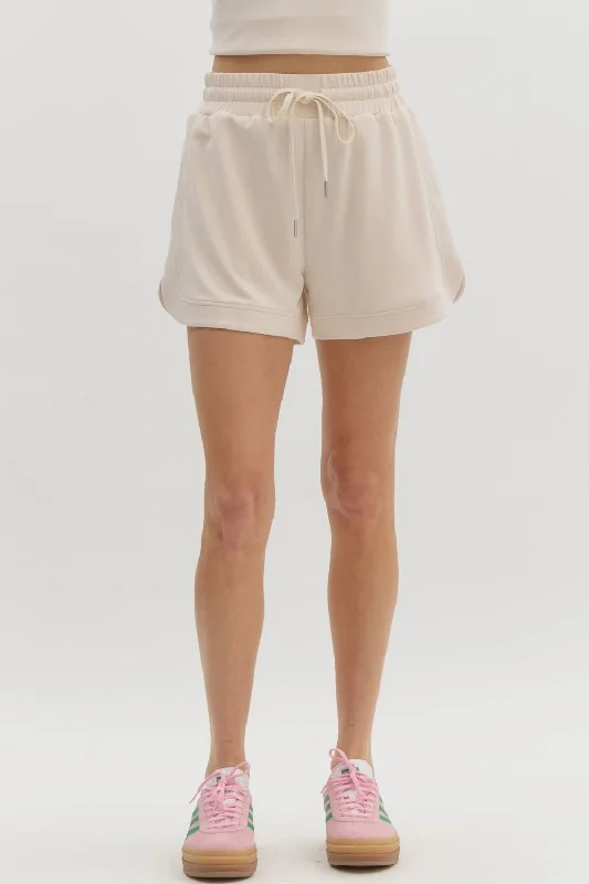 Stylish Savings Solid Jersey Knit Shorts