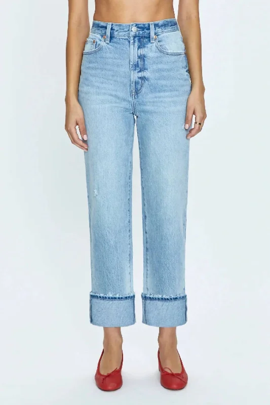 Style Versatile Women's Collection Cassie Super High Rise Straight Jean In Panorama Vintage