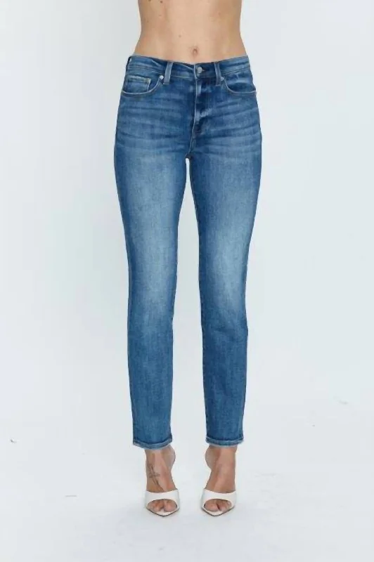 Trendy Threads Madi High Rise Modern Slim Jeans In Haus