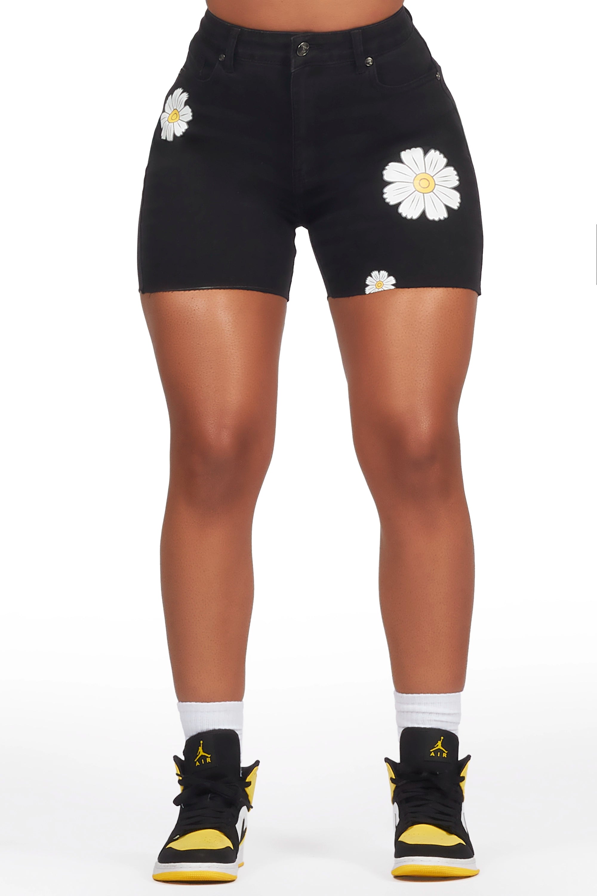 Eco Friendly Fashion Sale Coming Up Daisies Black Denim Short