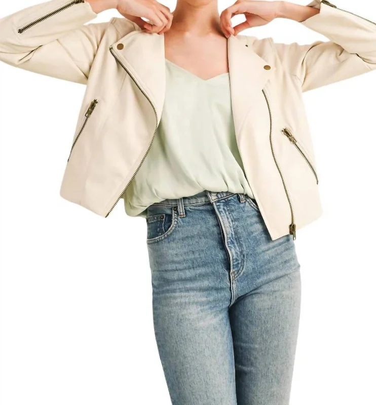 Effortless Everyday Wear Lola Jacket In Cream