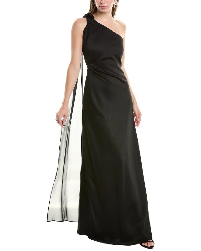 Comfortable Clothes Max Mara Studio Bernard Silk-Trim Gown