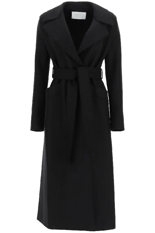 Chic Style Harris Wharf London Women's Long Coat In Pressed Wool