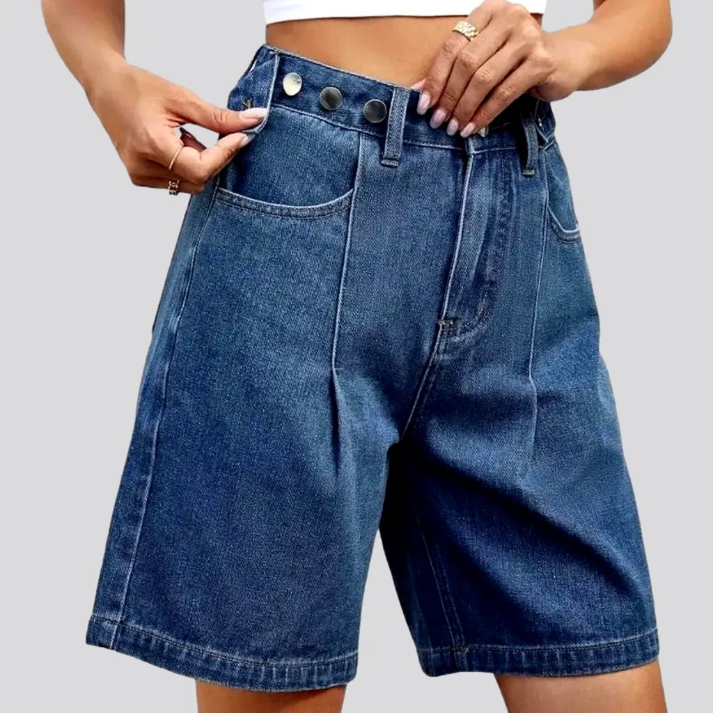 Trendy New Clothes High-waist street jean shorts for ladies