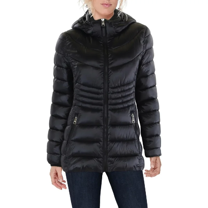 Signature Style Essentials Womens Quilted Packable Puffer Jacket