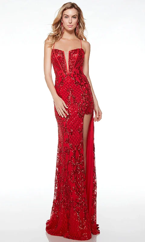 Special Offers Alyce Paris 61482 - Glitter Sleeveless Prom Gown