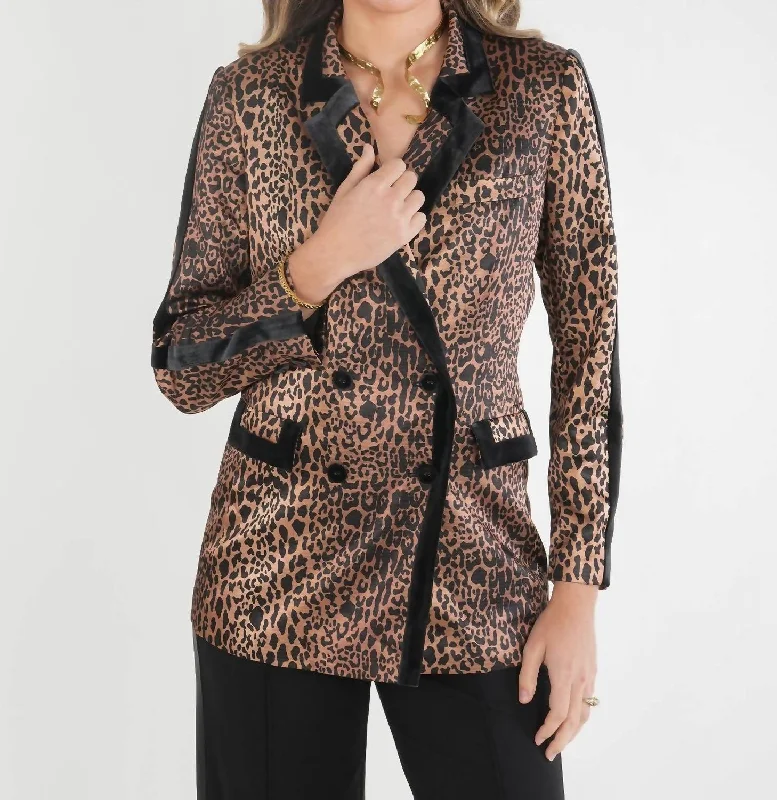 Premium Style Bristol Blazer In Lady Leopard