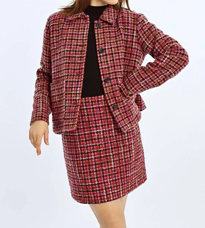 Sale Event, Prices Rock Textured Woven Jacket In Multi-Purple