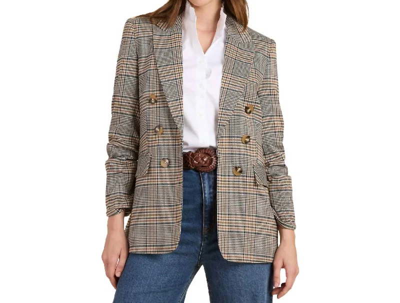 Lighten Up With Nordic Styles Blair Buckingham Plaid Jacket