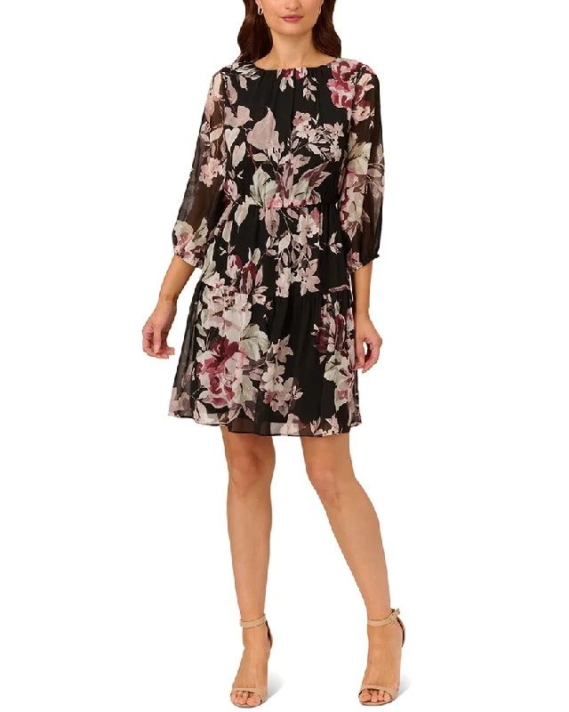 Wardrobe Essentials Adrianna Papell Soft Printed Dress