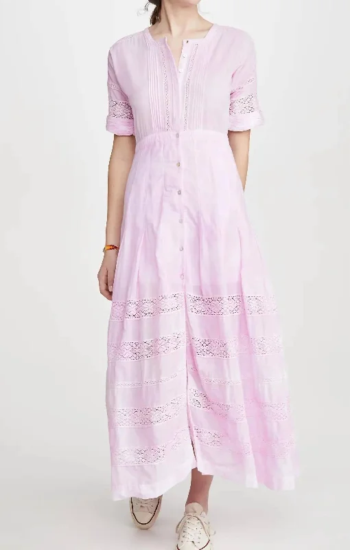 Chic & Cozy Collection Edie Dress In Peony Pink