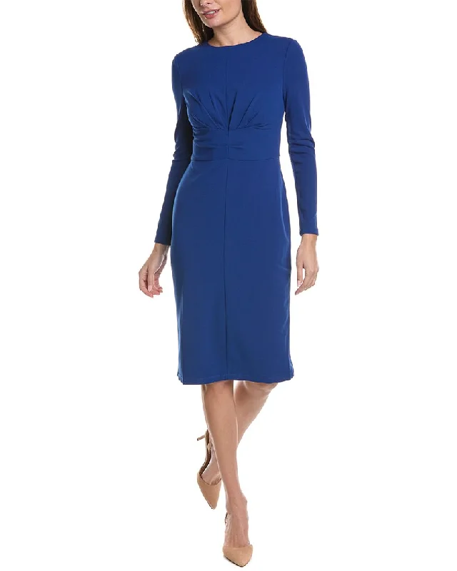 End Of Season Sale Maggy London Pleated Sheath Dress