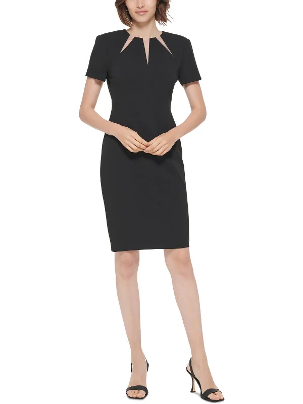 Trendy Threads Petites Womens Formal Mini Sheath Dress