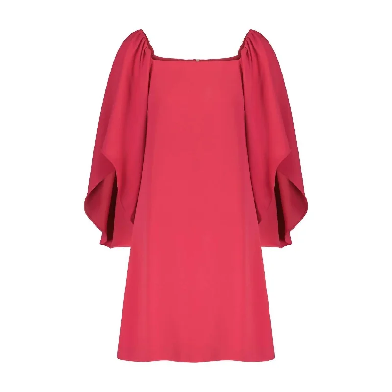 Break Fashion Norms Women's Hattie 3/4 Sleeve Dress In Beetroot