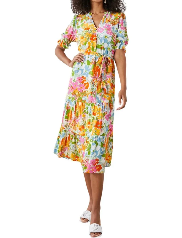 Premium Style Eliana Dress In Day Garden