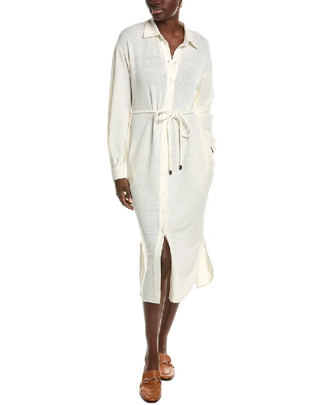 Chic Outfits Max Mara Leisure Bormida Linen-Blend Shirtdress