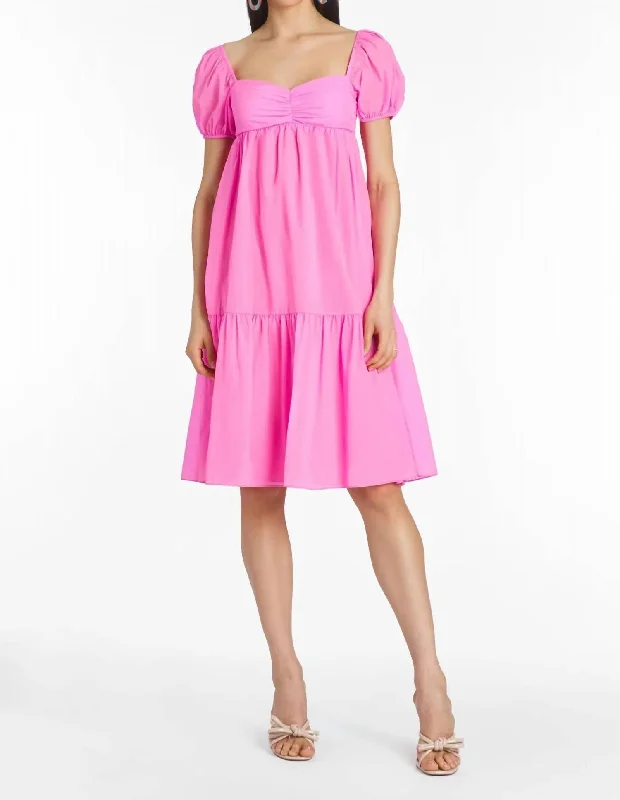 Limited Time Offer Toscana Dress In Shocking Pink