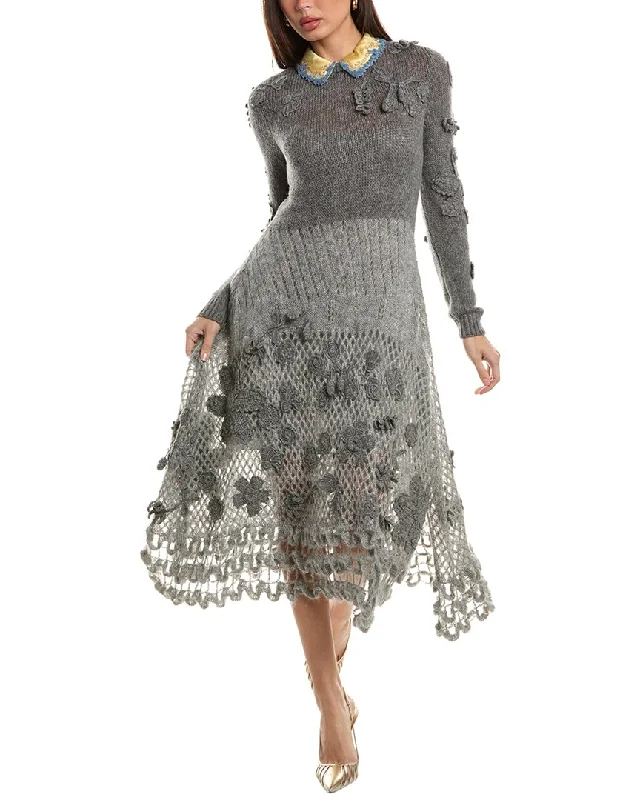 Timeless Elegance Valentino Wool-Blend Sweaterdress