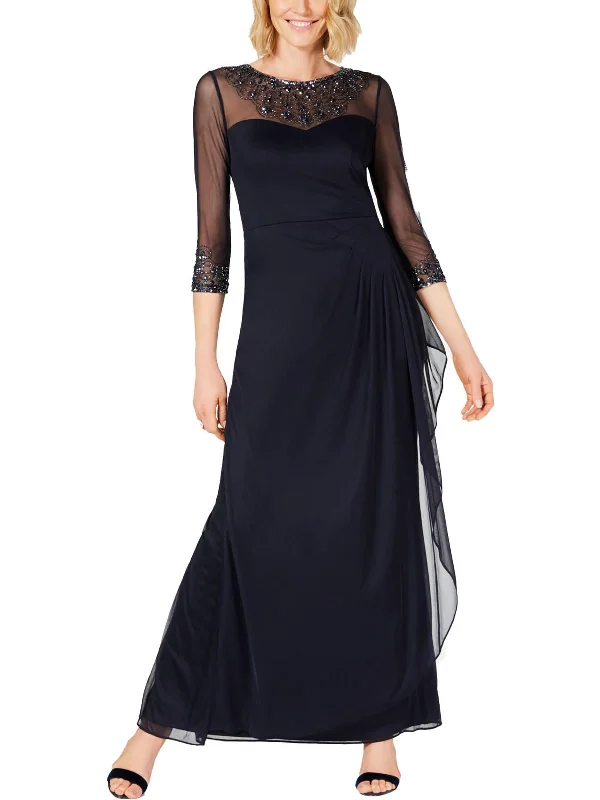 Chic Trends Unveiled Womens Formal Illusion Evening Dress