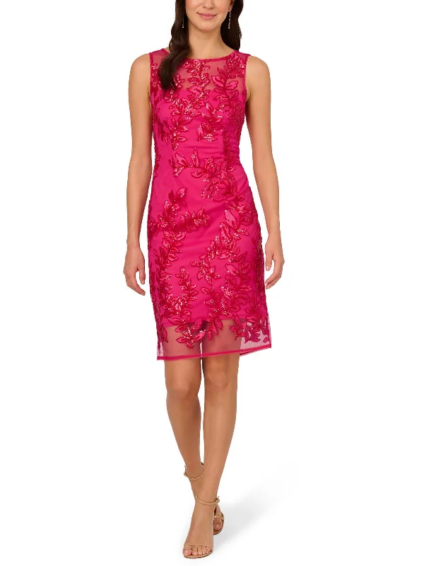 Imeless Style Womens Sequin Embroidered Cocktail And Party Dress